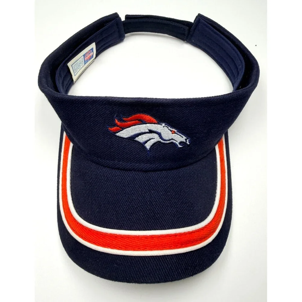 Denver Broncos Y2K  Adjustable Visor Hat NFL Football GameDay & Brian Griese Pin